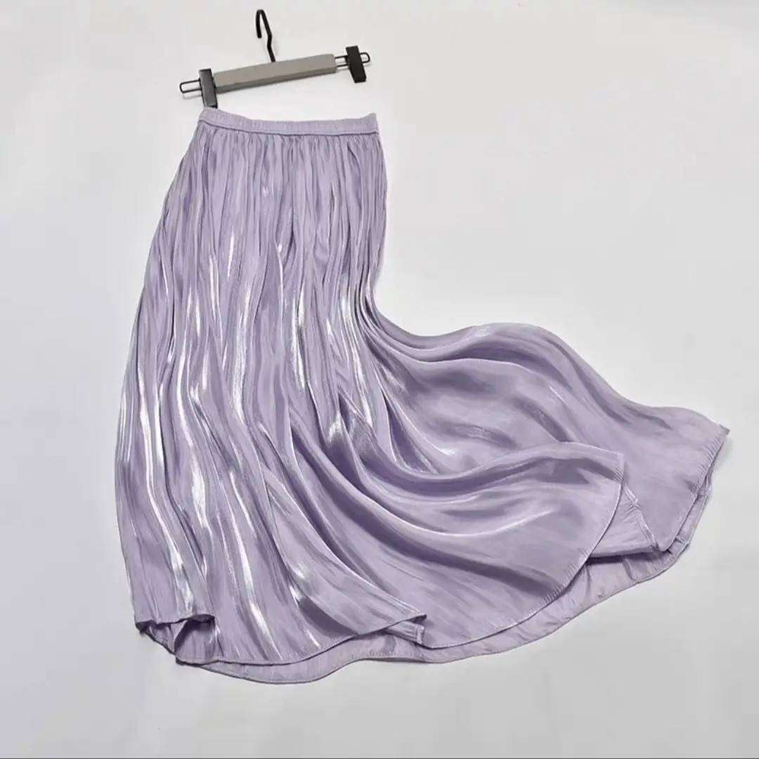 White A-Line Tulle Skirt Large Size Summer Wear