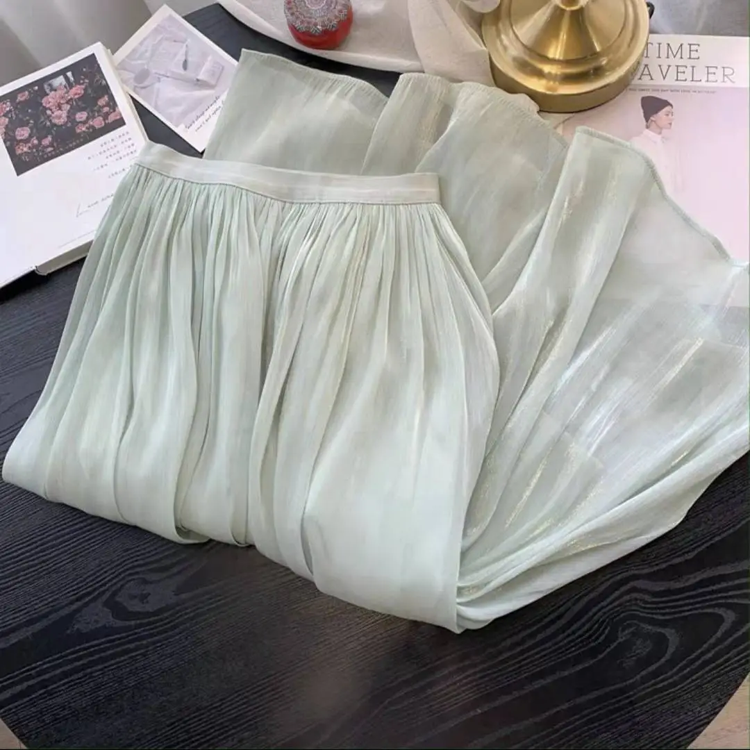 White A-Line Tulle Skirt Large Size Summer Wear