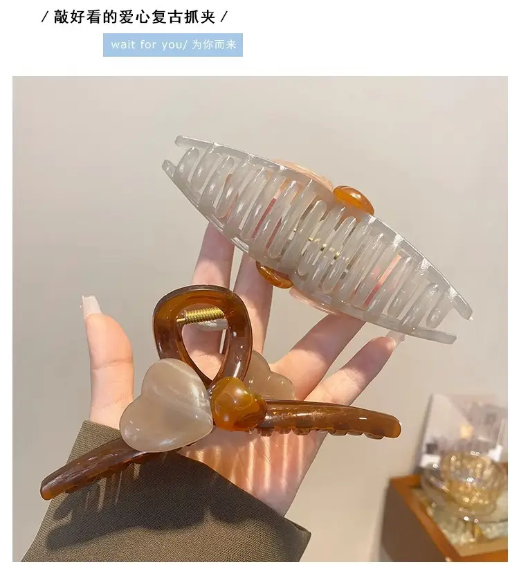 K-Style Acrylic Hair Clip for Women High End Shark Clip — feature 32