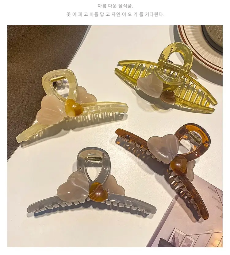 K-Style Acrylic Hair Clip for Women High End Shark Clip — feature 34