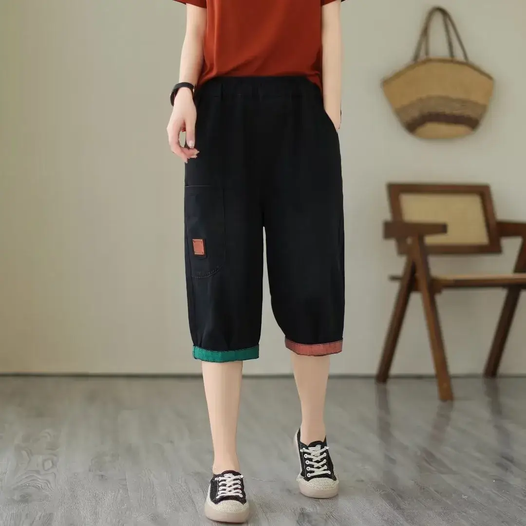 2023 Denim Loose Waist Casual Pants Large Women - Image 5
