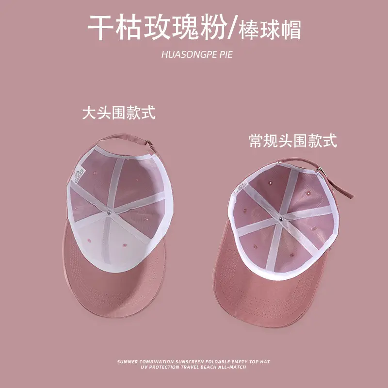 Women's Pink Baseball Cap with R Logo SPF50+ — feature 6