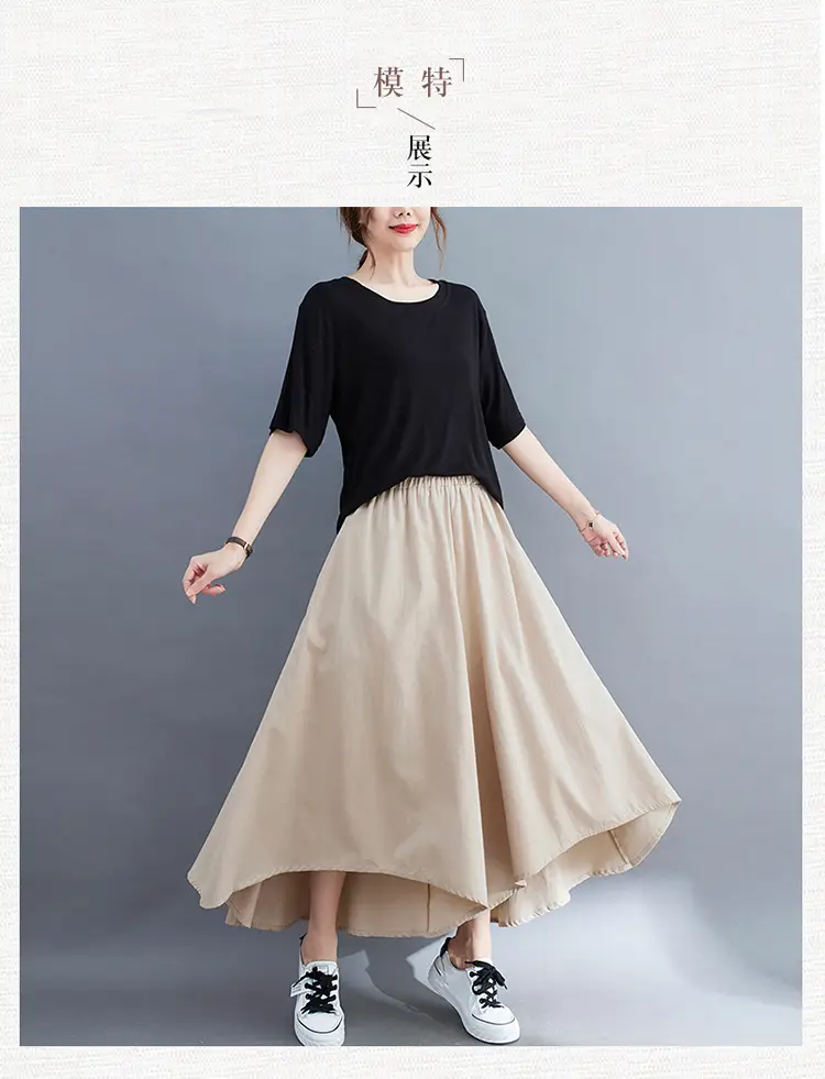 Women Wide Leg Culottes Black 2025 Summer — feature 11