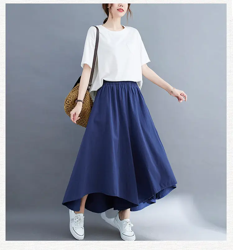 Women Wide Leg Culottes Black 2025 Summer — feature 31
