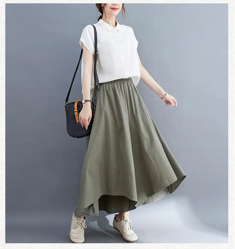 Women Wide Leg Culottes Black 2025 Summer — feature 4