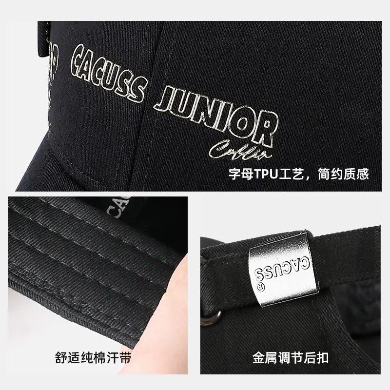 Men Korean Style Embroidered Baseball Cap Pure Cotton - Image 6