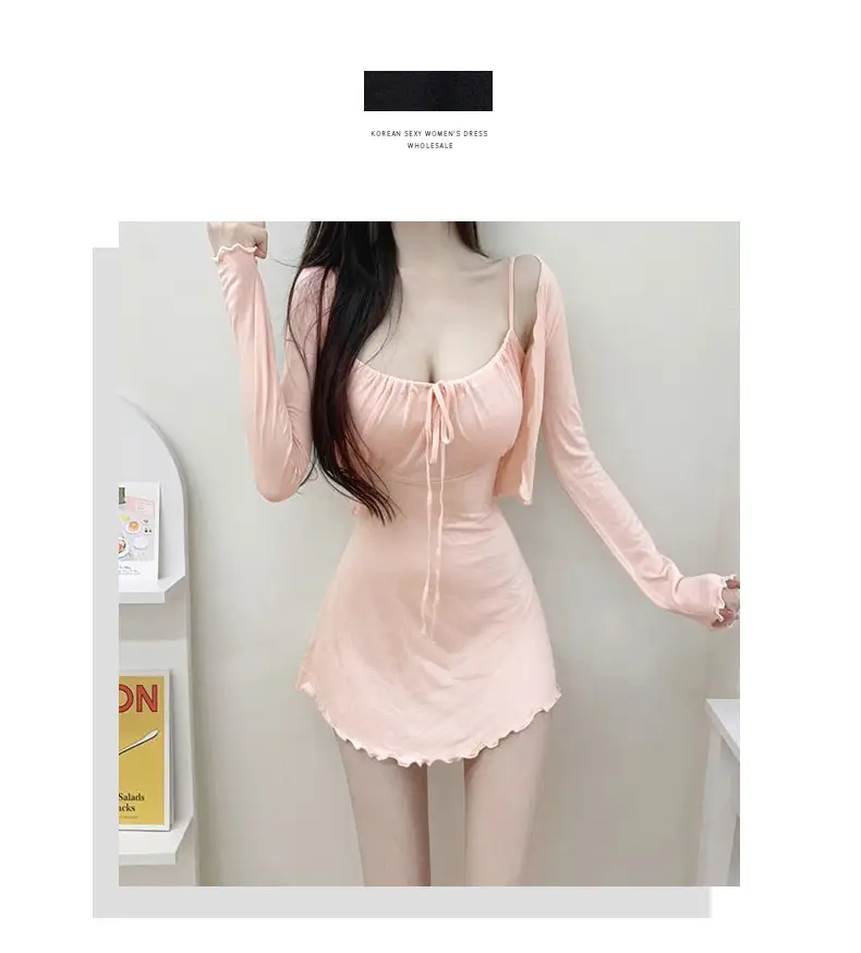 White Slim Fit Two-Piece Nightwear Set for Women — feature 1
