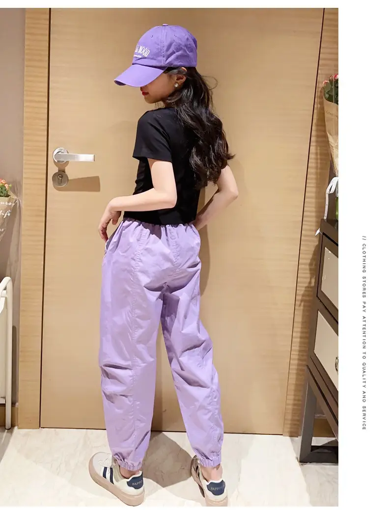 Girls Hip-Hop Dance Suit Pink Crop Top High Heel Hat — feature 9