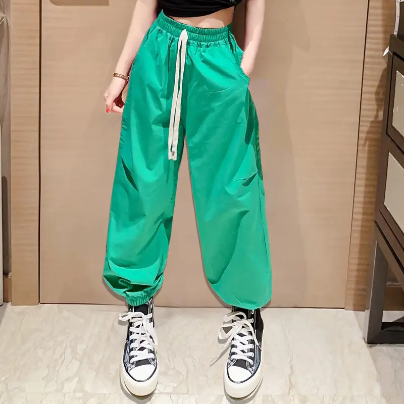Girls Hip-Hop Dance Suit Pink Crop Top High Heel Hat - Image 3