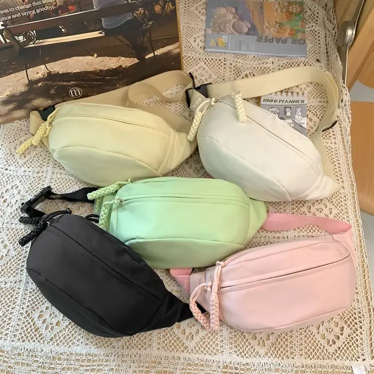 Green Japanese Style Boys Chest Bag Satchel Travel Shoulder - Image 9