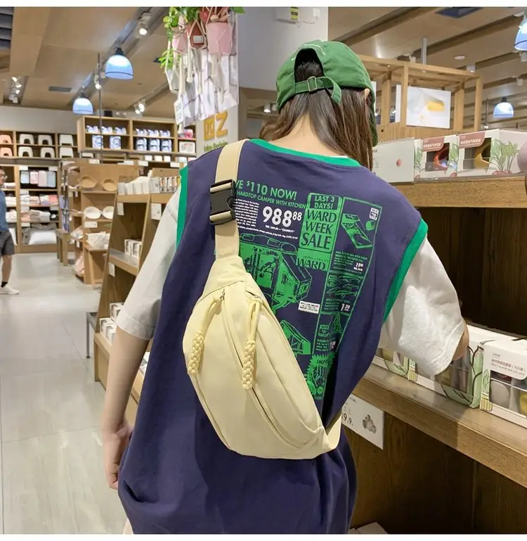 Green Japanese Style Boys Chest Bag Satchel Travel Shoulder — feature 18