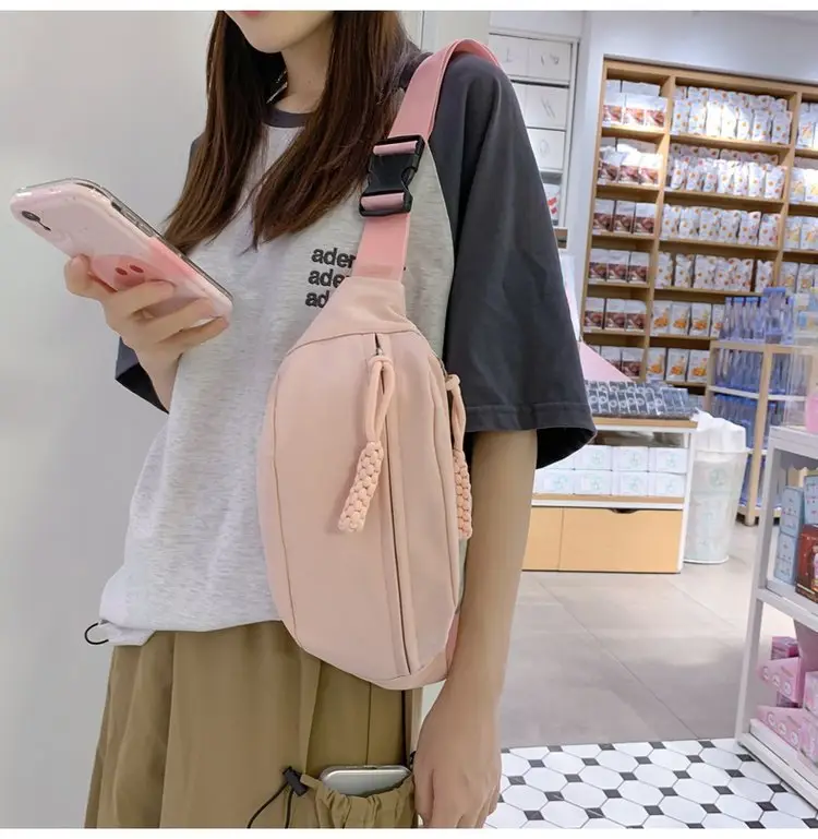 Green Japanese Style Boys Chest Bag Satchel Travel Shoulder — feature 22