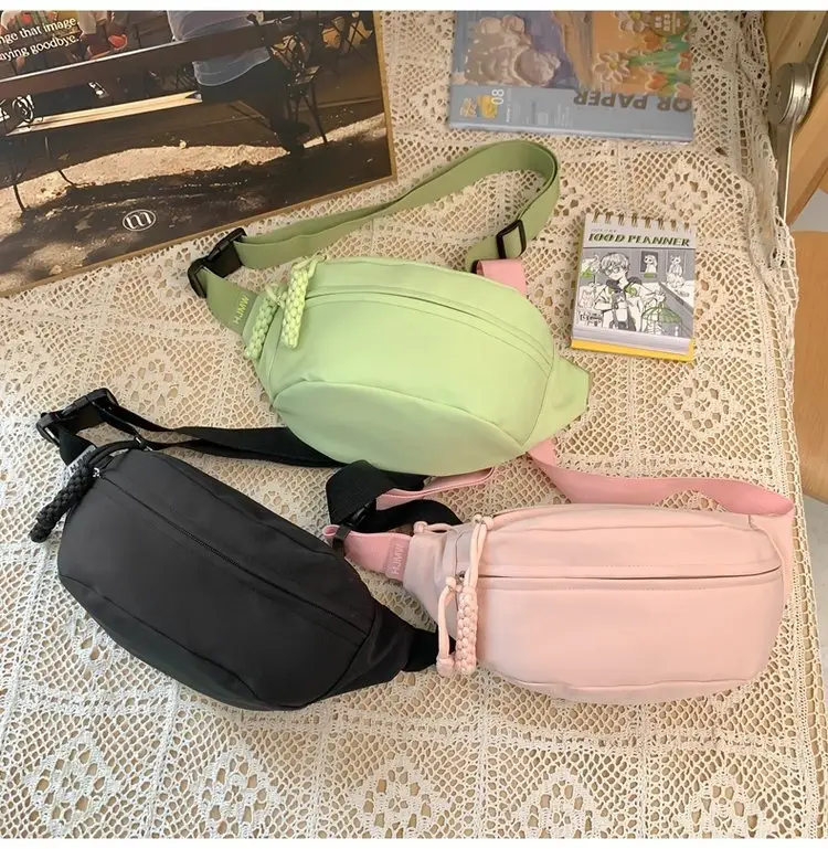 Green Japanese Style Boys Chest Bag Satchel Travel Shoulder — feature 25