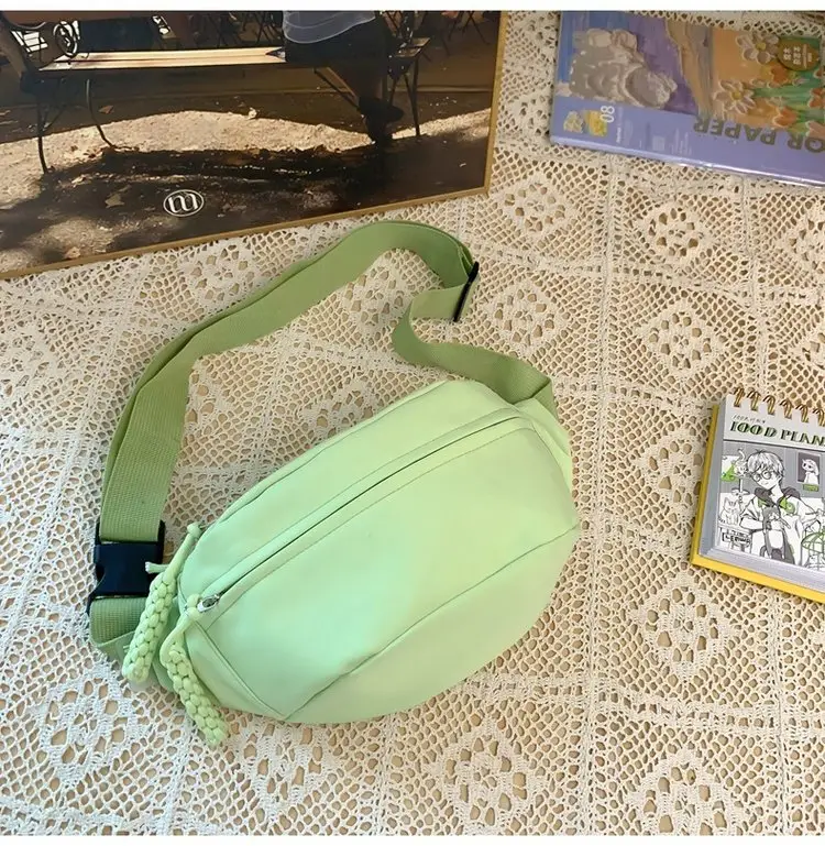 Green Japanese Style Boys Chest Bag Satchel Travel Shoulder — feature 29