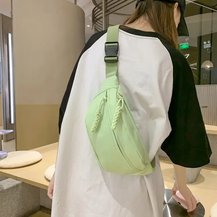 Green Japanese Style Boys Chest Bag Satchel Travel Shoulder — feature 32