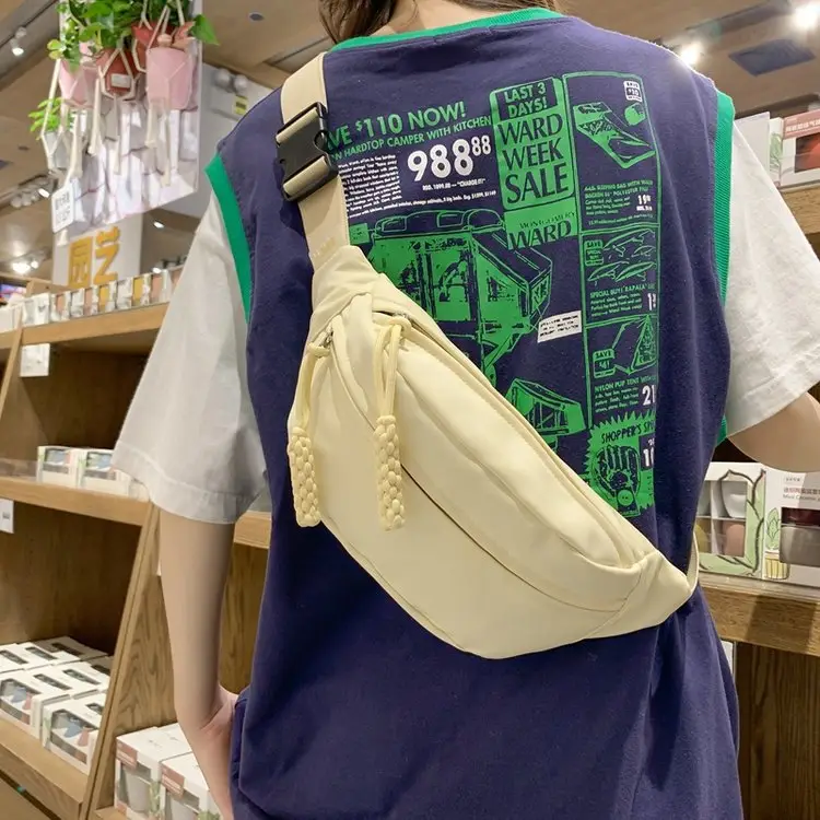 Green Japanese Style Boys Chest Bag Satchel Travel Shoulder — feature 34