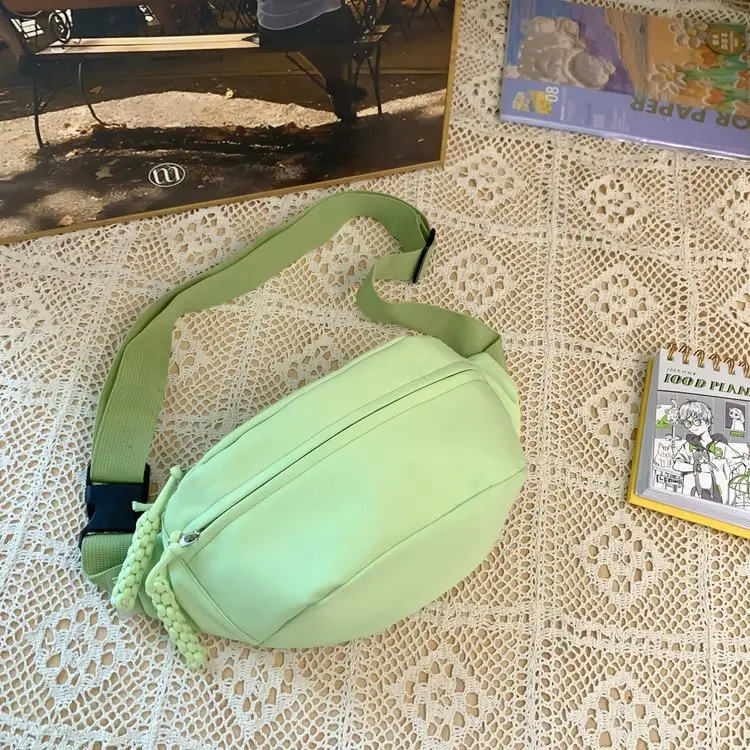 Green Japanese Style Boys Chest Bag Satchel Travel Shoulder - Image 3
