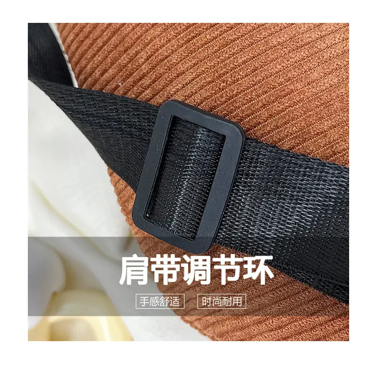 Trendy Crossbody Bag for Women Yellow Zippered Waist Bag — feature 8