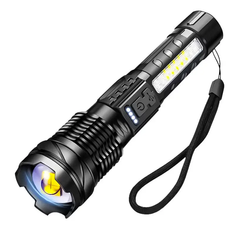 USB Rechargeable Cross-Border Laser Flashlight Black - Image 5