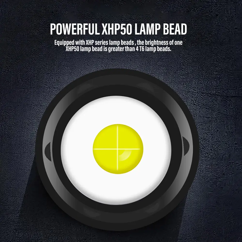 USB Rechargeable Cross-Border Laser Flashlight Black β feature 4