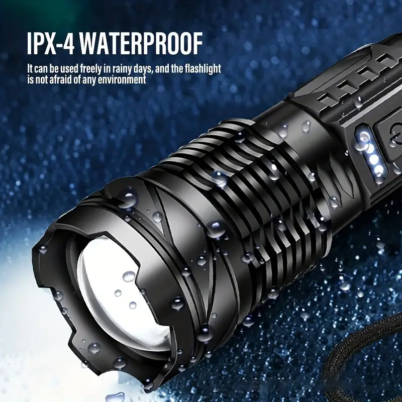 USB Rechargeable Cross-Border Laser Flashlight Black β feature 9
