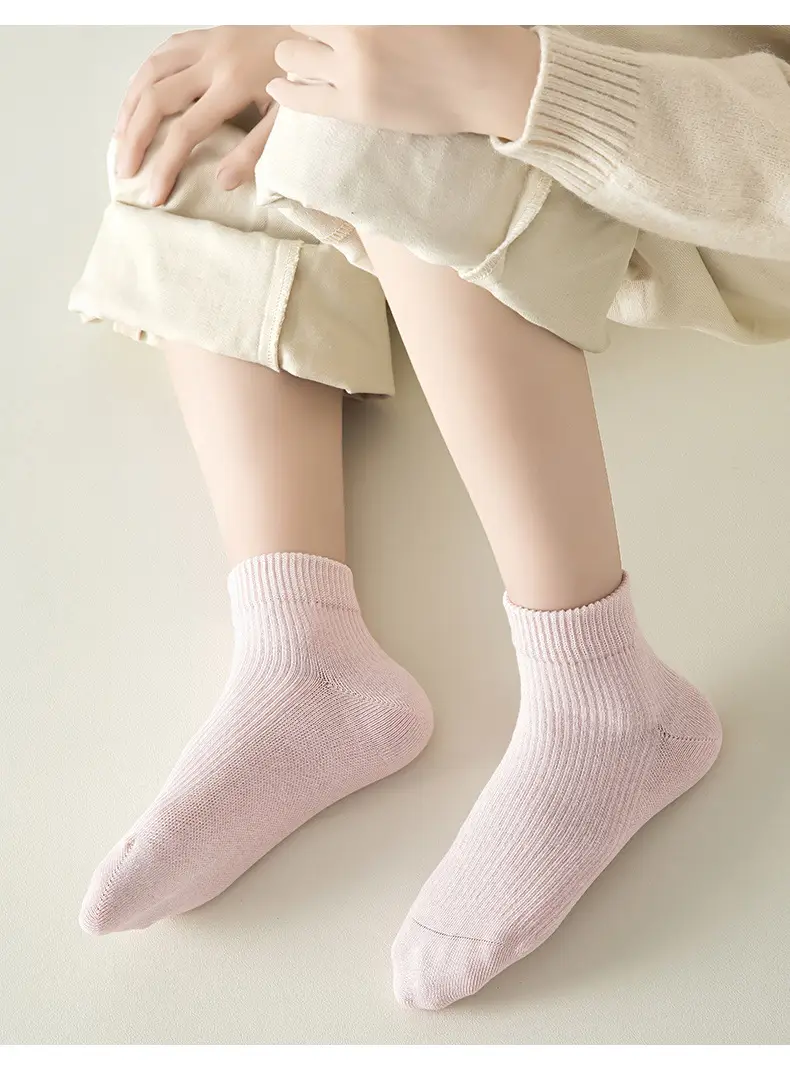 Children's Cotton Socks Blue Anti-Slip Breathable — feature 13