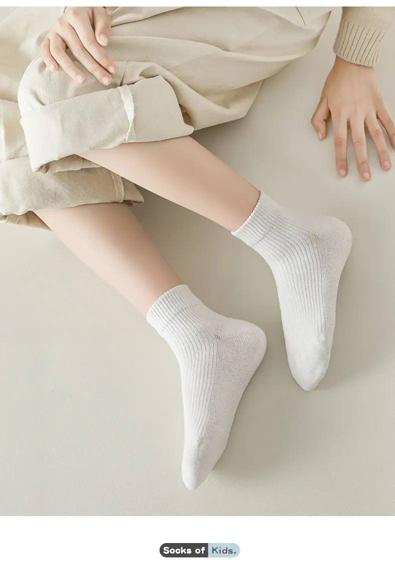 Children's Cotton Socks Blue Anti-Slip Breathable — feature 14