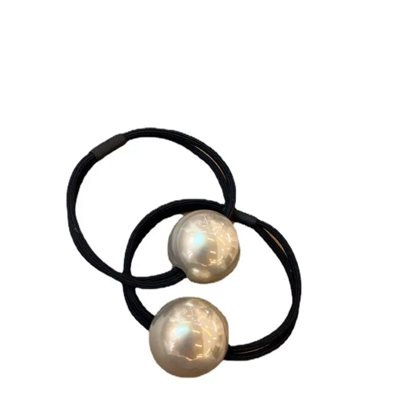 Minimalist Large Pearl Hair Tie for Women Korean Style - Image 6