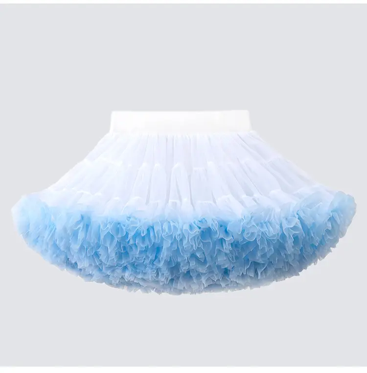 Red Full Mesh Princess Tutu Dress for Girls — feature 10