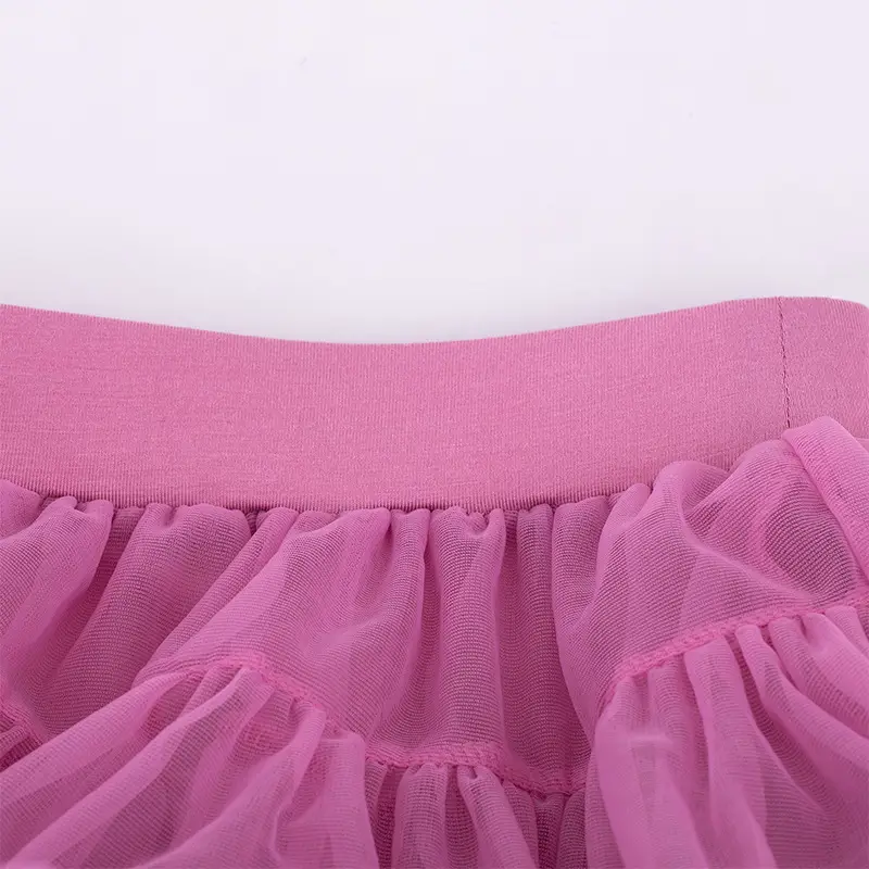 Red Full Mesh Princess Tutu Dress for Girls — feature 17