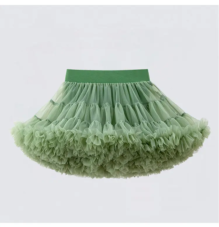 Red Full Mesh Princess Tutu Dress for Girls — feature 8