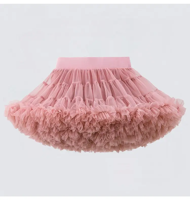 Red Full Mesh Princess Tutu Dress for Girls — feature 9