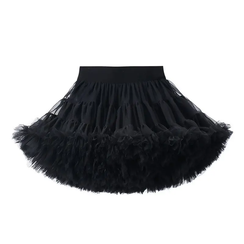 Red Full Mesh Princess Tutu Dress for Girls - Image 10