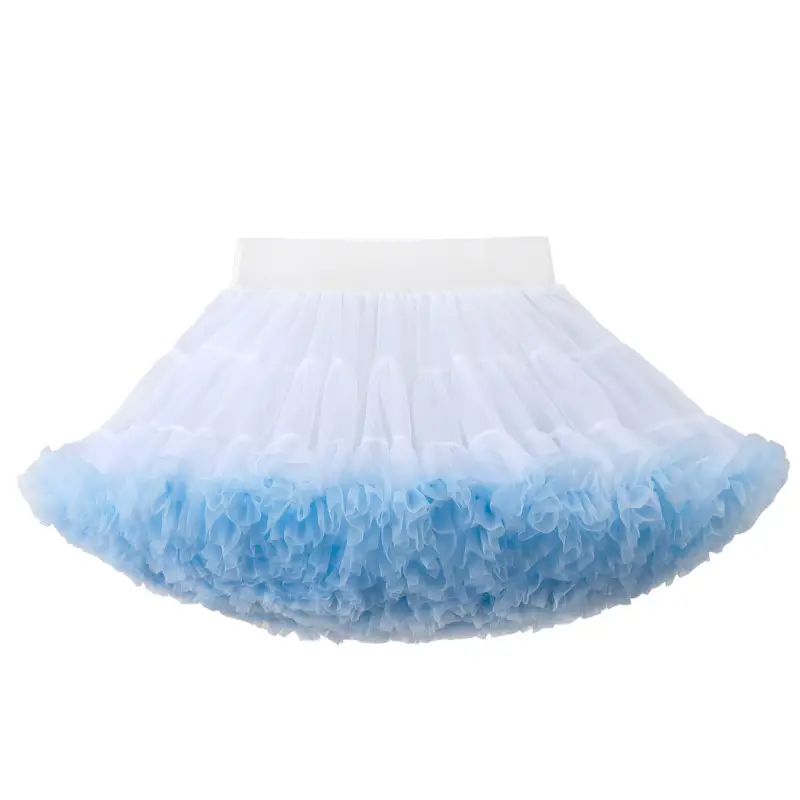 Red Full Mesh Princess Tutu Dress for Girls - Image 15