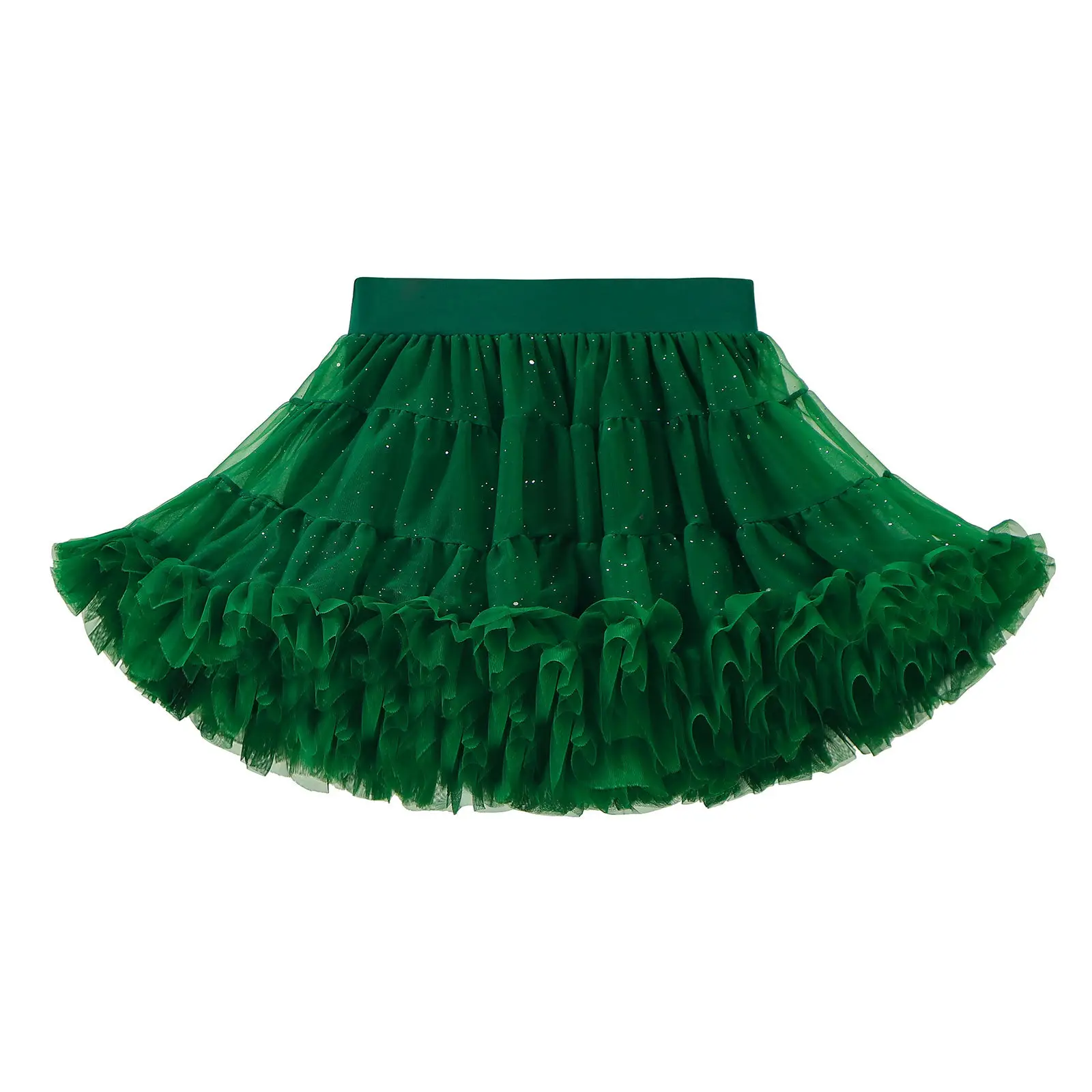 Red Full Mesh Princess Tutu Dress for Girls - Image 9