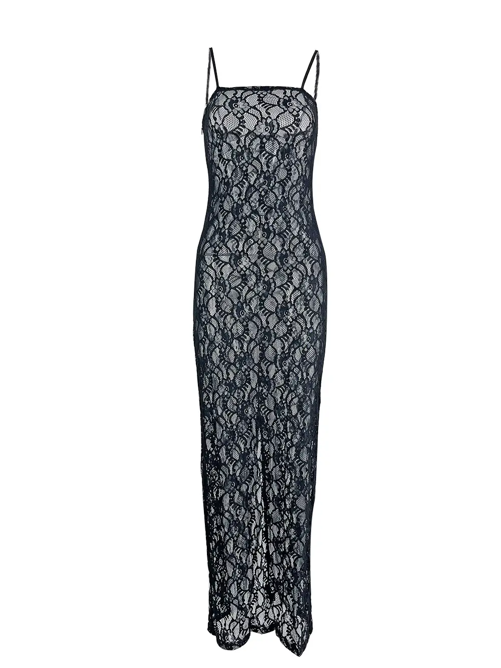 Black Rose Suspenders Dress for Women — feature 6