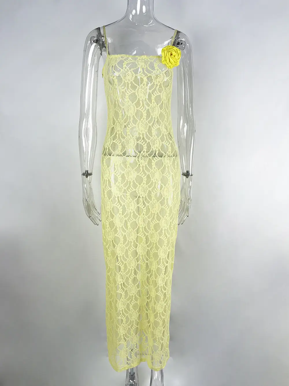 Black Rose Suspenders Dress for Women — feature 2