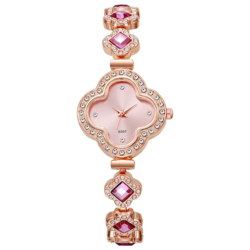 Women's Four-Leaf Clover Quartz Watch Rose Gold — feature 10