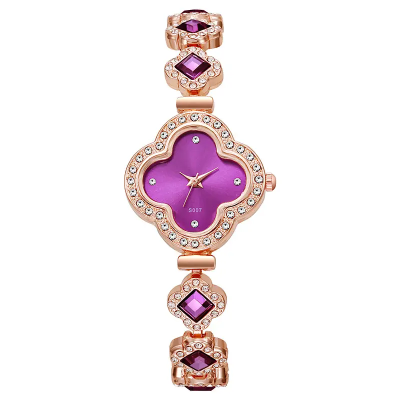 Women's Four-Leaf Clover Quartz Watch Rose Gold — feature 12