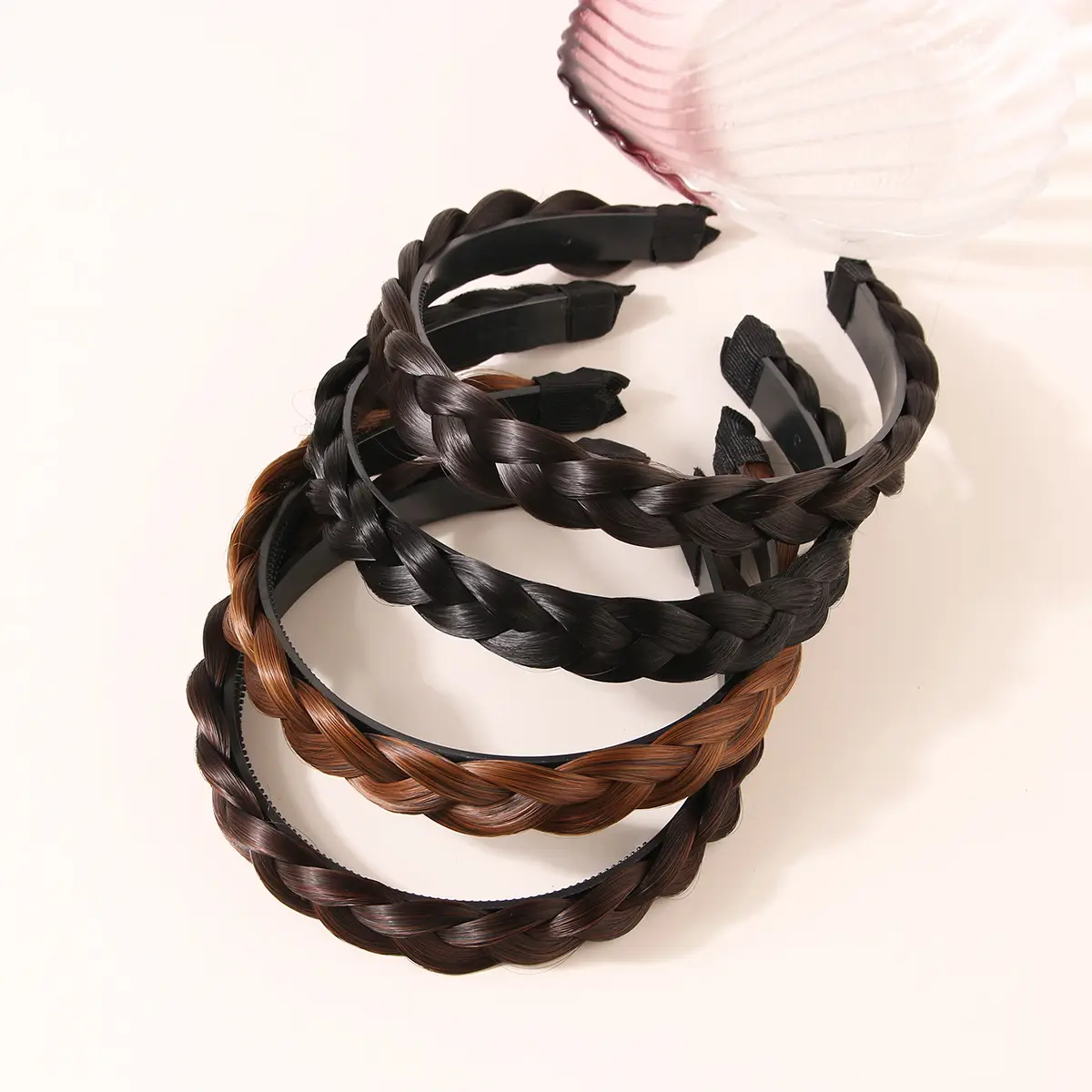 Women's Fishbone Hair Band with Toothed Design - Image 9