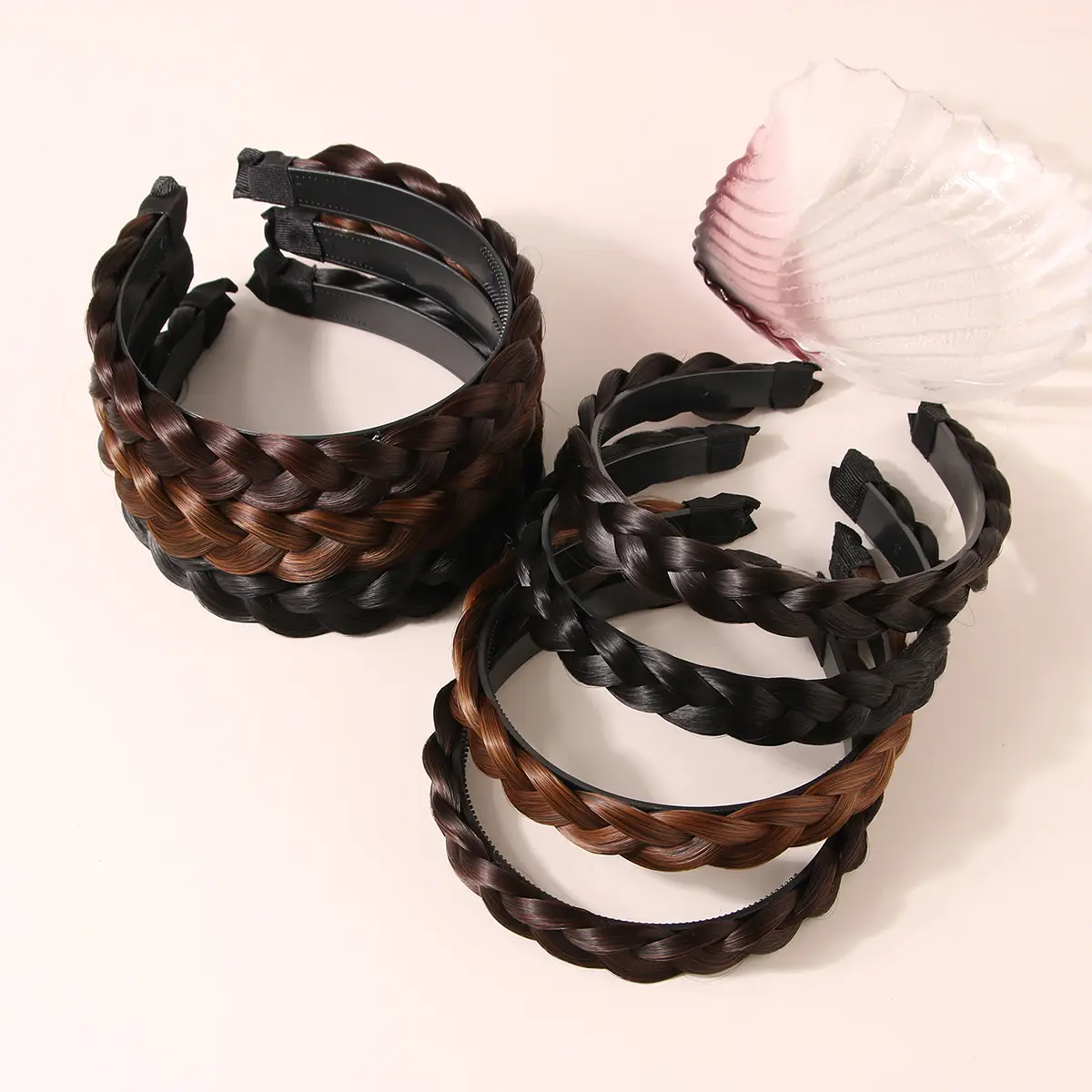 Women's Fishbone Hair Band with Toothed Design — feature 6