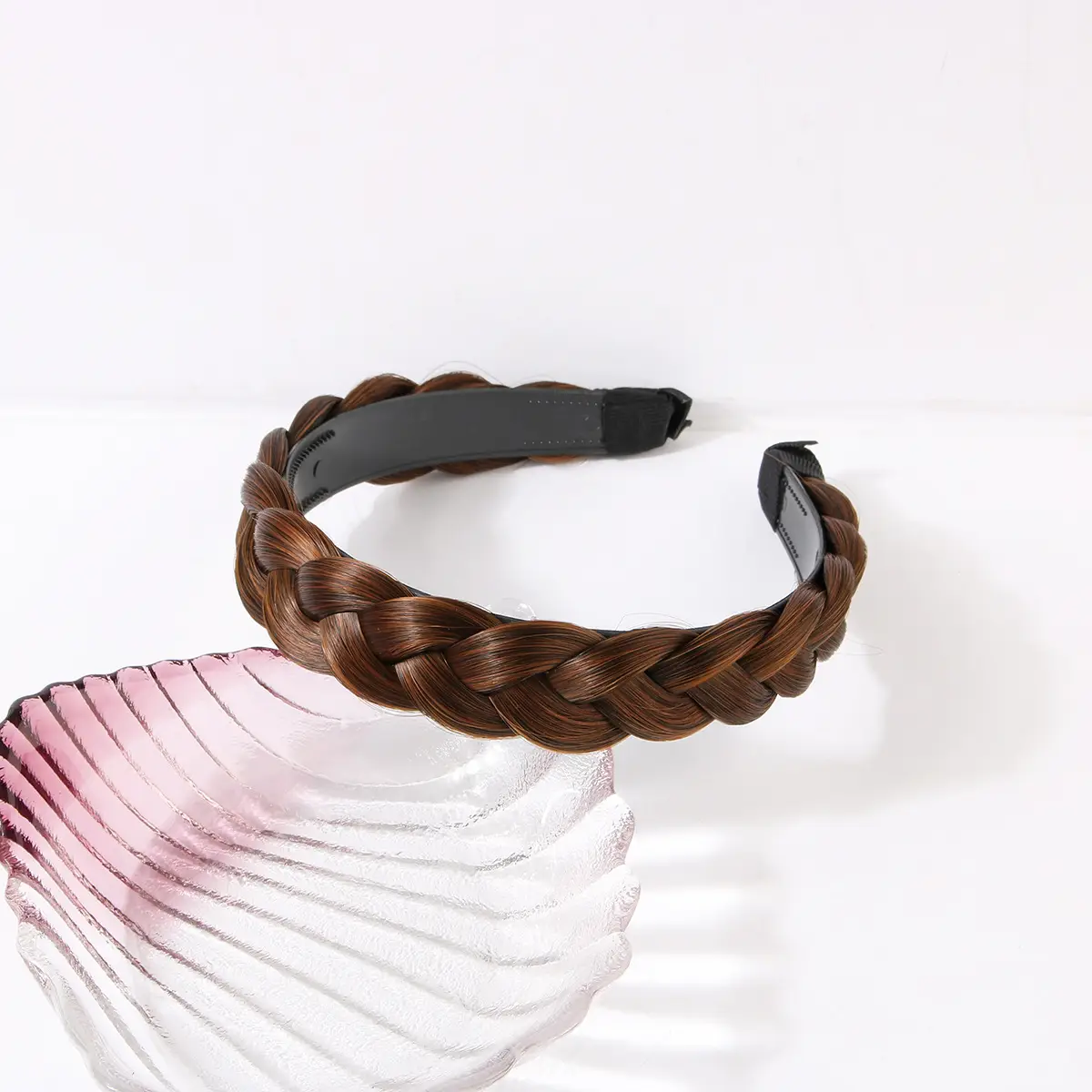 Women's Fishbone Hair Band with Toothed Design - Image 3