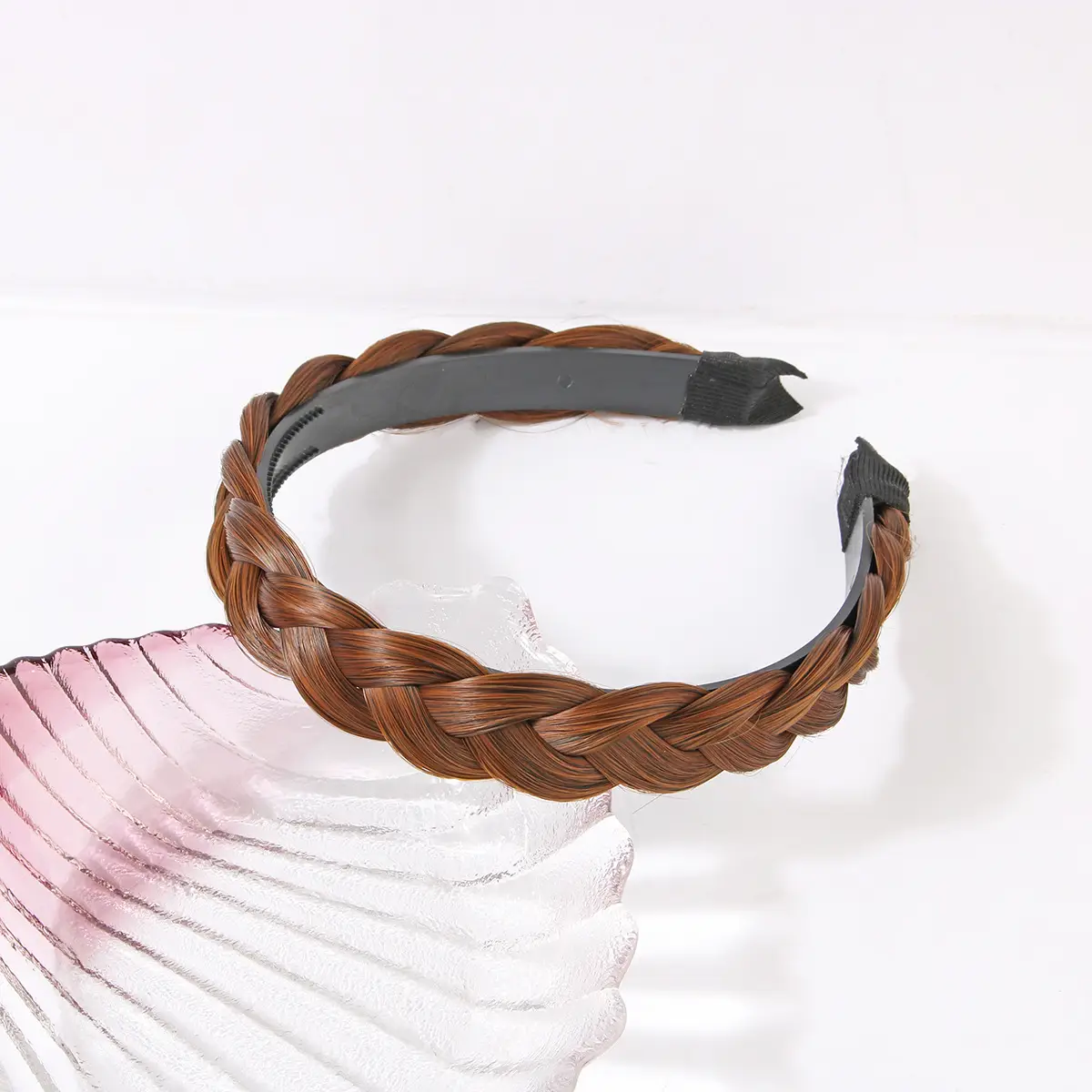 Women's Fishbone Hair Band with Toothed Design - Image 6