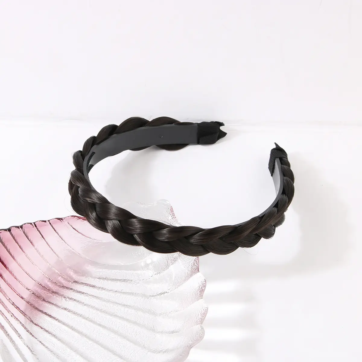 Women's Fishbone Hair Band with Toothed Design - Image 7