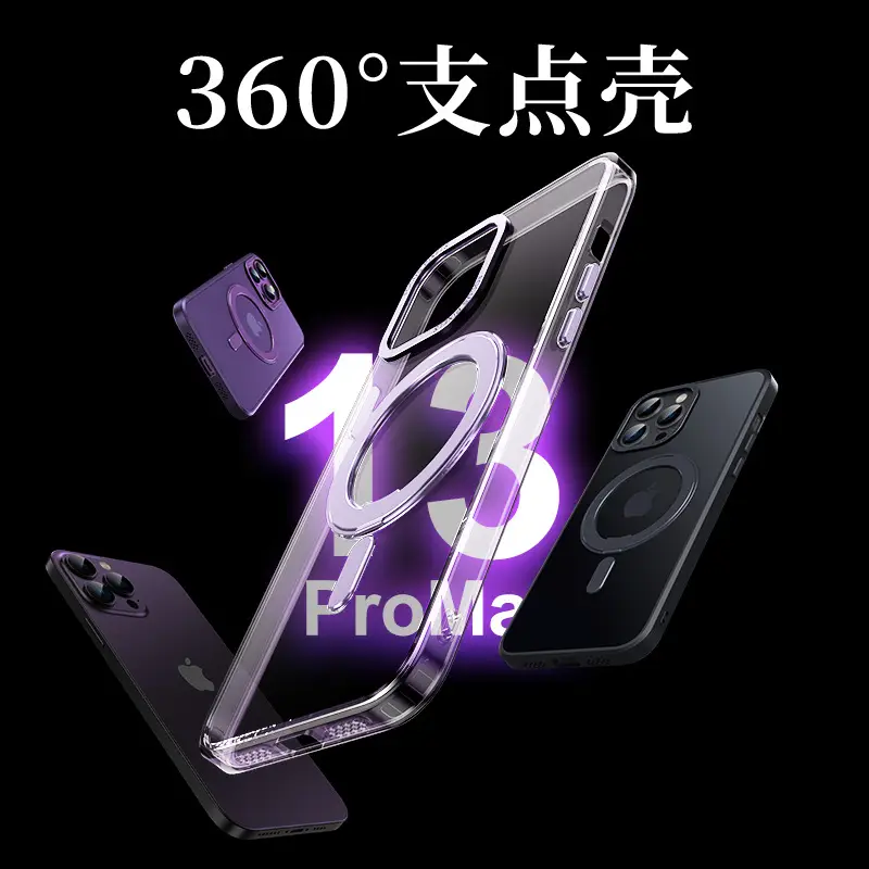 Magnetic Phone Case for iPhone 17 with Rotating Fulcrum & Metal Lens - Image 8
