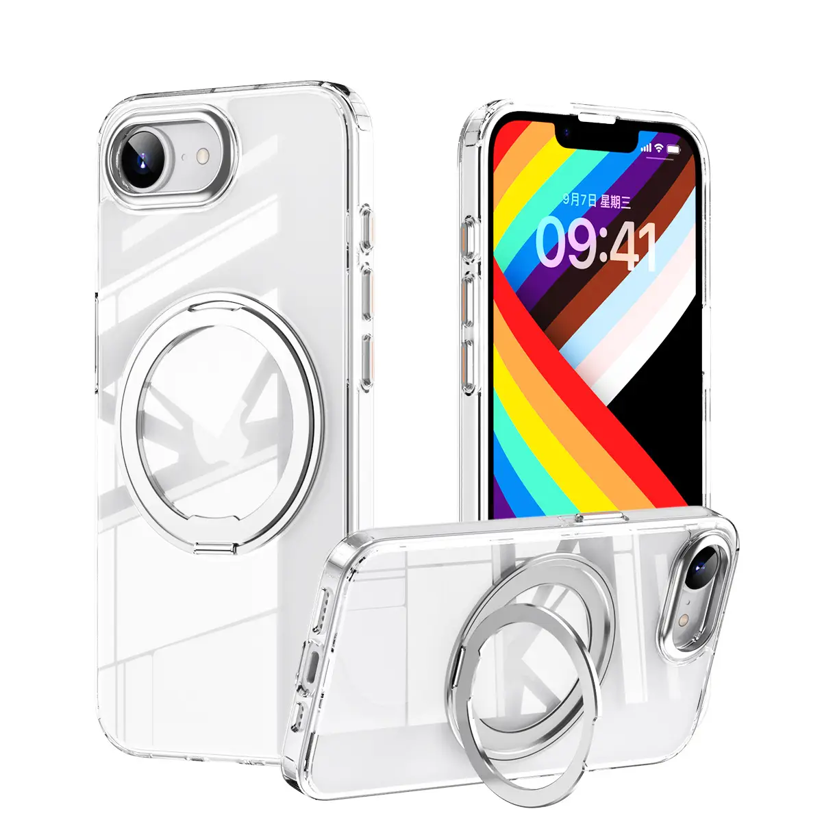 Magnetic Phone Case for iPhone 17 with Rotating Fulcrum & Metal Lens - Image 4