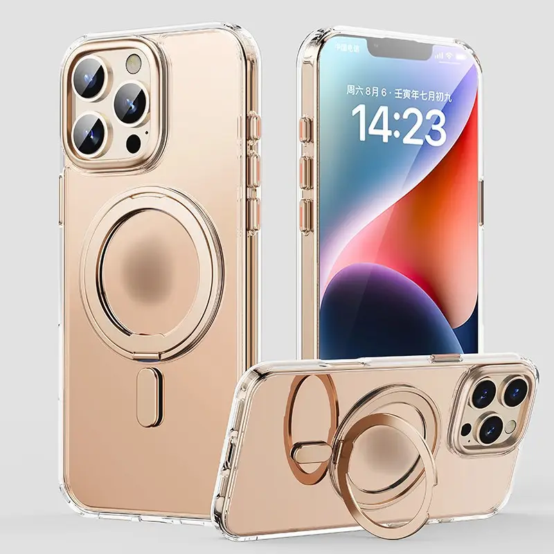 Magnetic Phone Case for iPhone 17 with Rotating Fulcrum & Metal Lens - Image 7