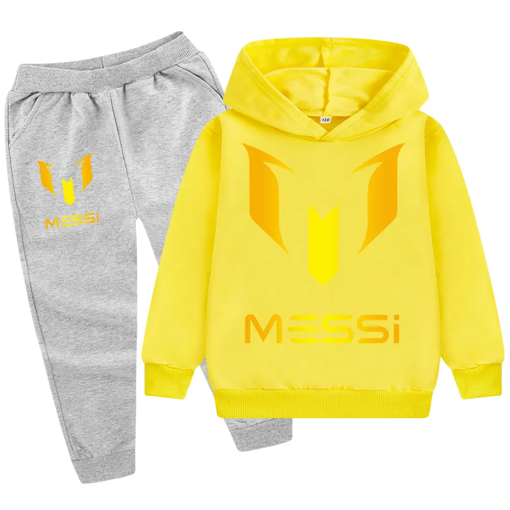 Messi Logo Hoodie & Pants Set Blue Black Medium to XL — feature 22