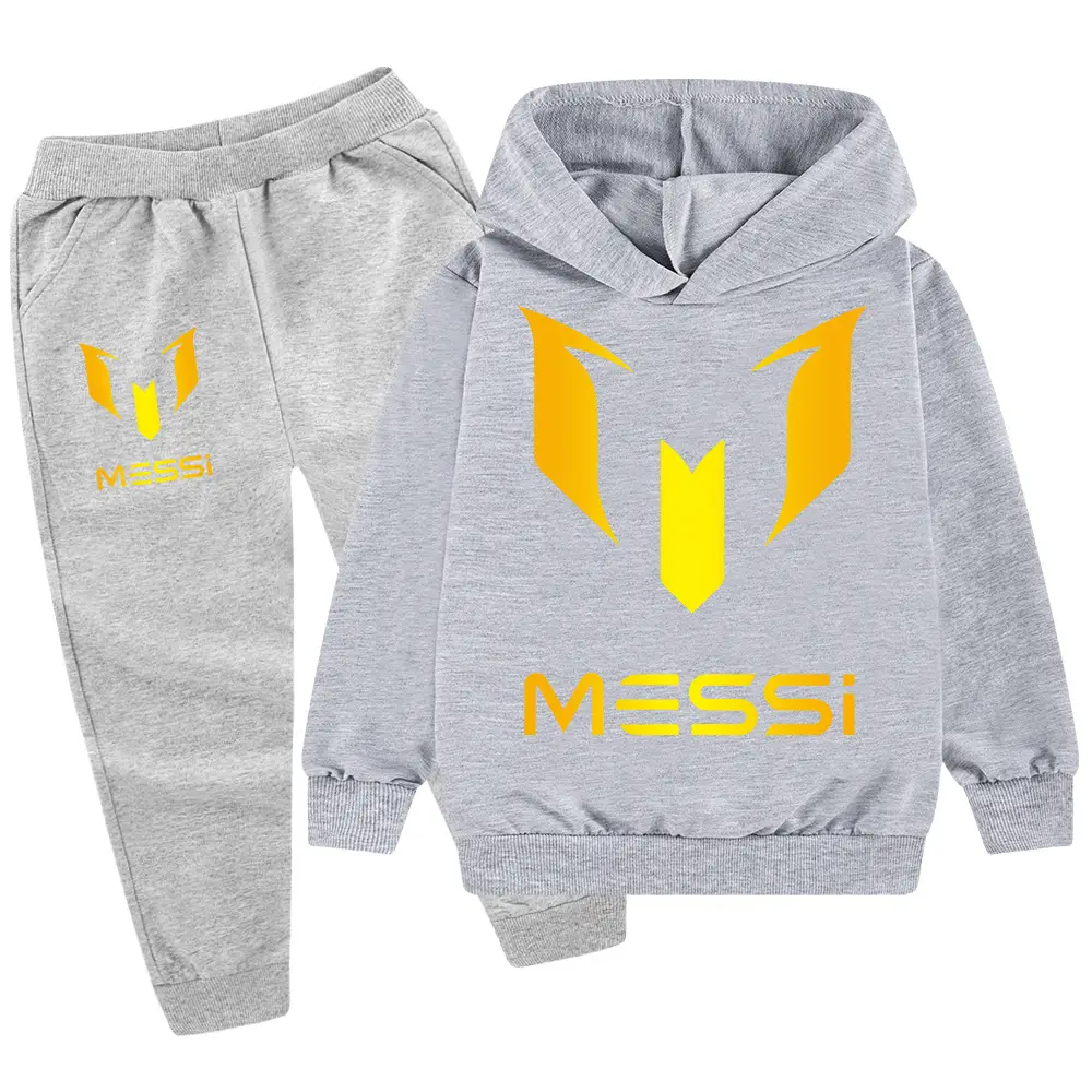 Messi Logo Hoodie & Pants Set Blue Black Medium to XL — feature 27