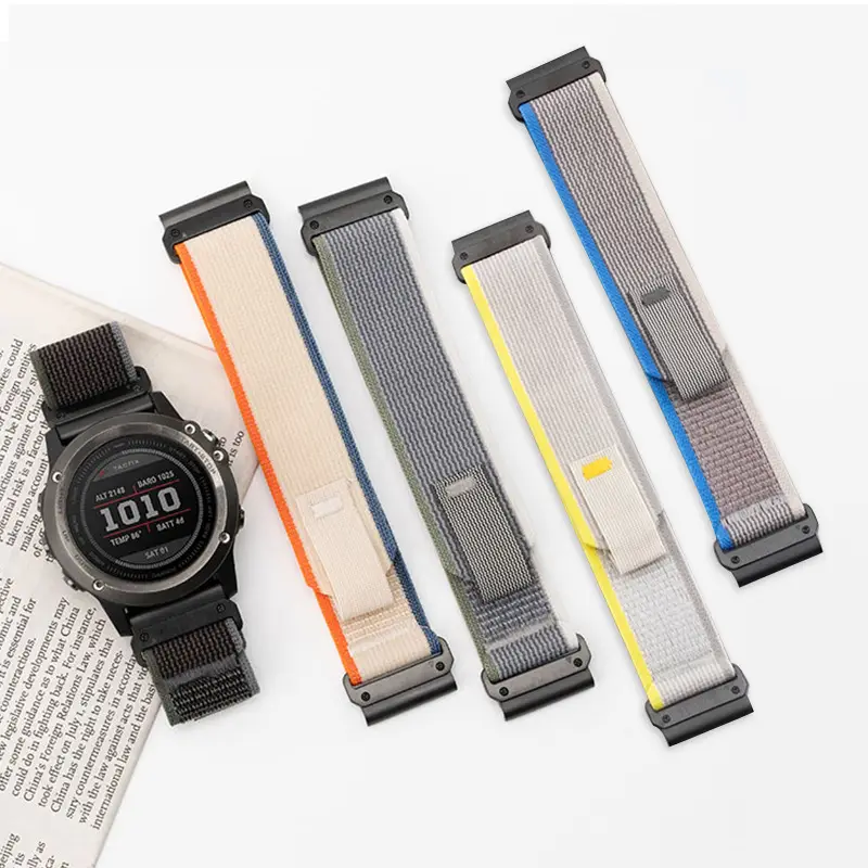 Garmin Fenix8 with Black Nylon Strap